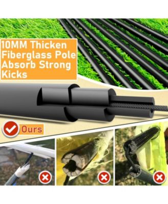 Soccer Goal 7'x5', 6.6 x3.3', 5'x3.6', 4'x3', 3'x2.2' Soccer Net for Kids Backyard