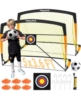 Soccer Goal 7'x5', 6.6 x3.3', 5'x3.6', 4'x3', 3'x2.2' Soccer Net for Kids Backyard
