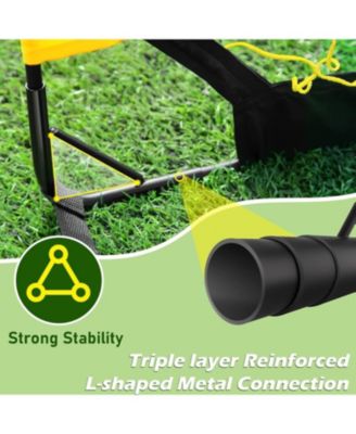 7x5 FT and 5x3.6 FT Portable Soccer Goal for Youth Players Ages 6-14, Large-Frame Design Built for Long-Term Development, Easy Setup