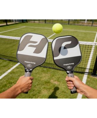 USAPA Approved Pickleball Rackets Set of 2, Fiberglass Paddles with Bag, 2 Indoor and 2 Outdoor Balls, Lightweight for Men and Women