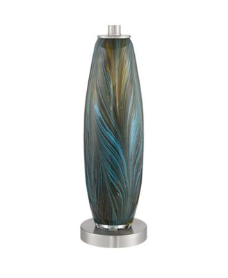 Azure Modern Table Lamps, Set of 2, 26 3/4" High with Drum Shades