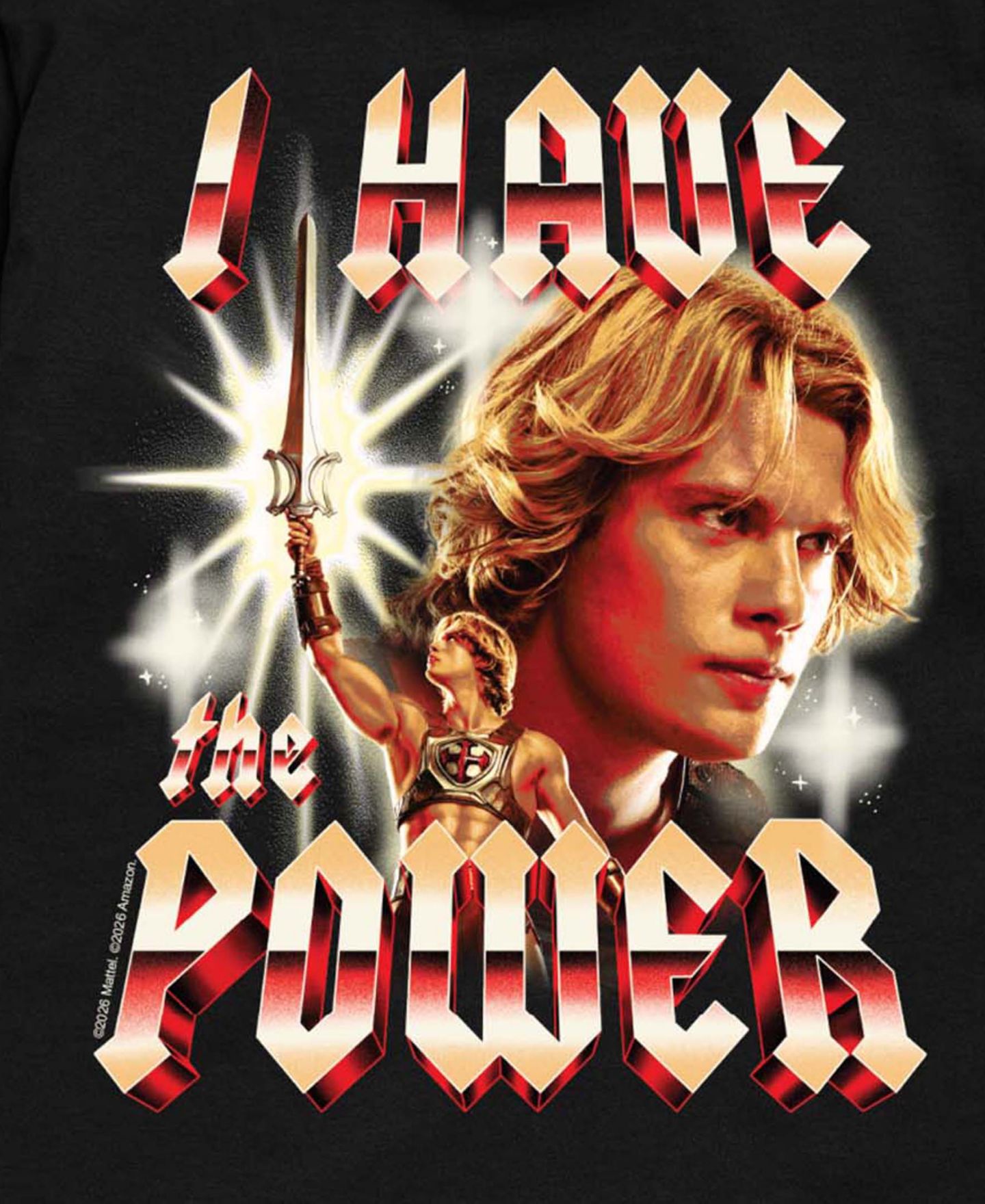 Футболка Hybrid Masters of the Universe I Have The Power Short-Sleeve Graphic для мальчиков, цвет: Чёрный — фото 3