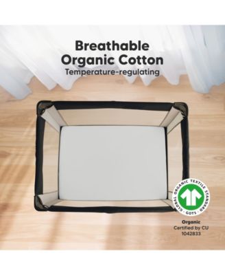 Mini Crib Sheets for Baby Girls, Boys, 2-Pack Soothe Pack and Play Sheets Fitted, Pack N Play Mattress Sheet