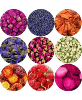 9 bags Dried Flowers Set for Candle Making Soap DIY