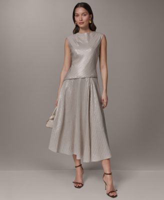 Donna Karan New York Women's Boat Neck Dress