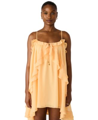 Women's Ruffled Square Neck Dress