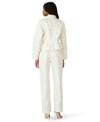 Women's Printed Collared Jacket