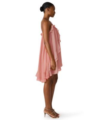 Women's Square Neck High-Low Dress