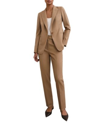 Women's Wool-Blend Single-Breasted Blazer