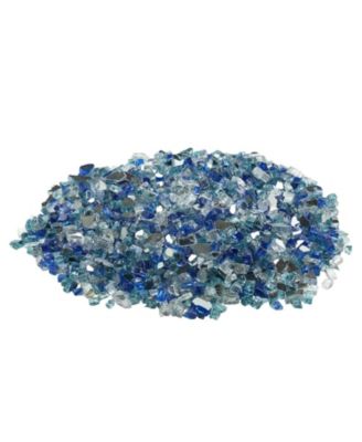 10 Lbs Reflective Firepit Glass Rock 1/2 in Tempered Fire Glass