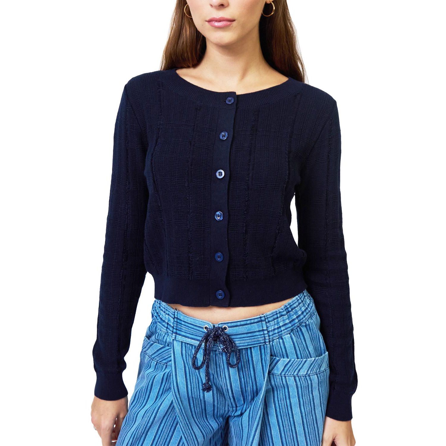 Women's Clover Novelty Stitch Cardigan