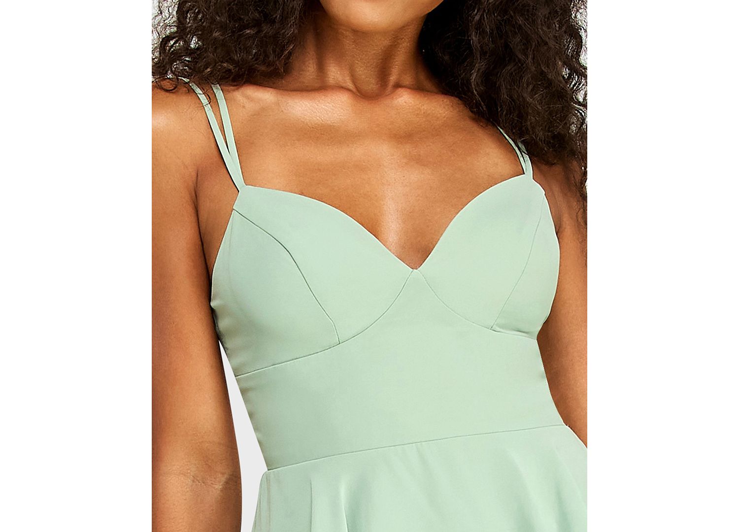 Juniors' V-Neck Mini Dress
