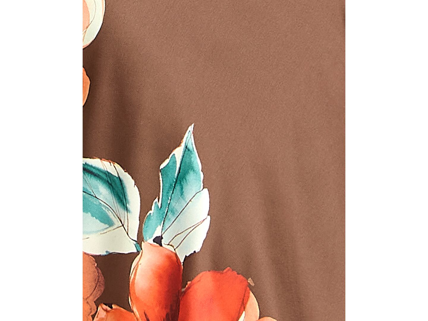 Женские платья Alex & Sophia Juniors' Halter Neck Floral Satin Gown, цвет: Коричневый разноцветный — фото 5