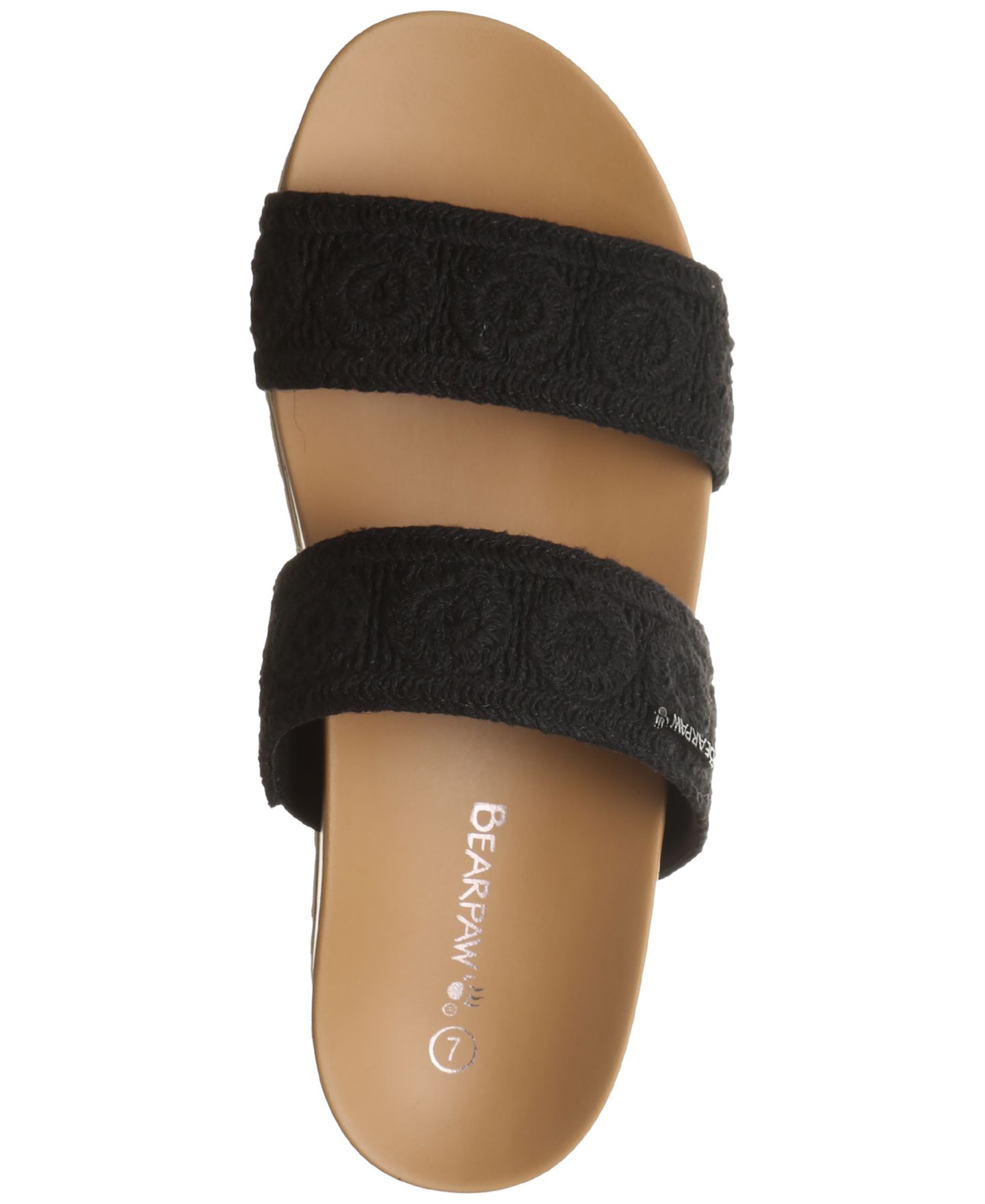 Женские сандалии Bearpaw Mandy Slip-On, цвет: Чёрный — фото 3
