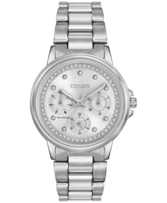 Citizen - Women's Eco-Drive Nighthawk Stainless Steel Bracelet Watch 36mm FD2040-57A
