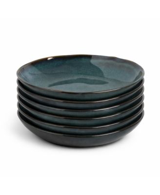 Stoneware Pasta Bowls, Set of 6