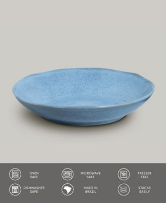 Stoneware Salad Bowls, Set of 6