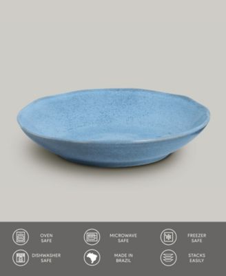 Stoneware Pasta Bowls, Set of 6