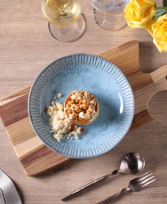 Stoneware Linhas Salad Bowls, Set of 6