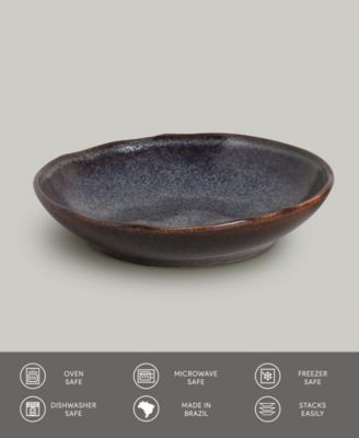 Stoneware Pasta Bowls, Set of 6