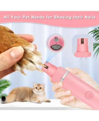 4 in 1 Pet Clippers Kit Rechargeable Cordless Quiet Trimmer for Dogs Cats Feet Face Ears Toenails