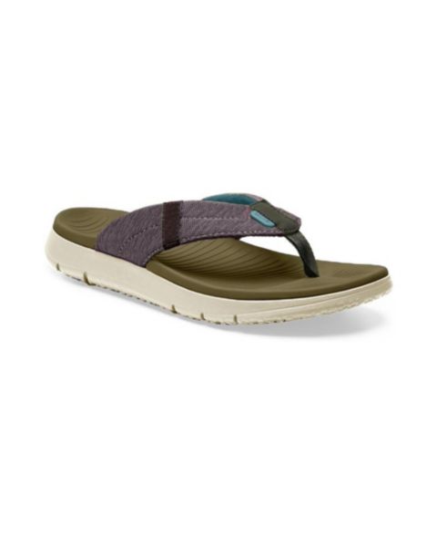 Мужские сандалии Sanuk Beer Foamie Men Sandals, цвет: Оливковый