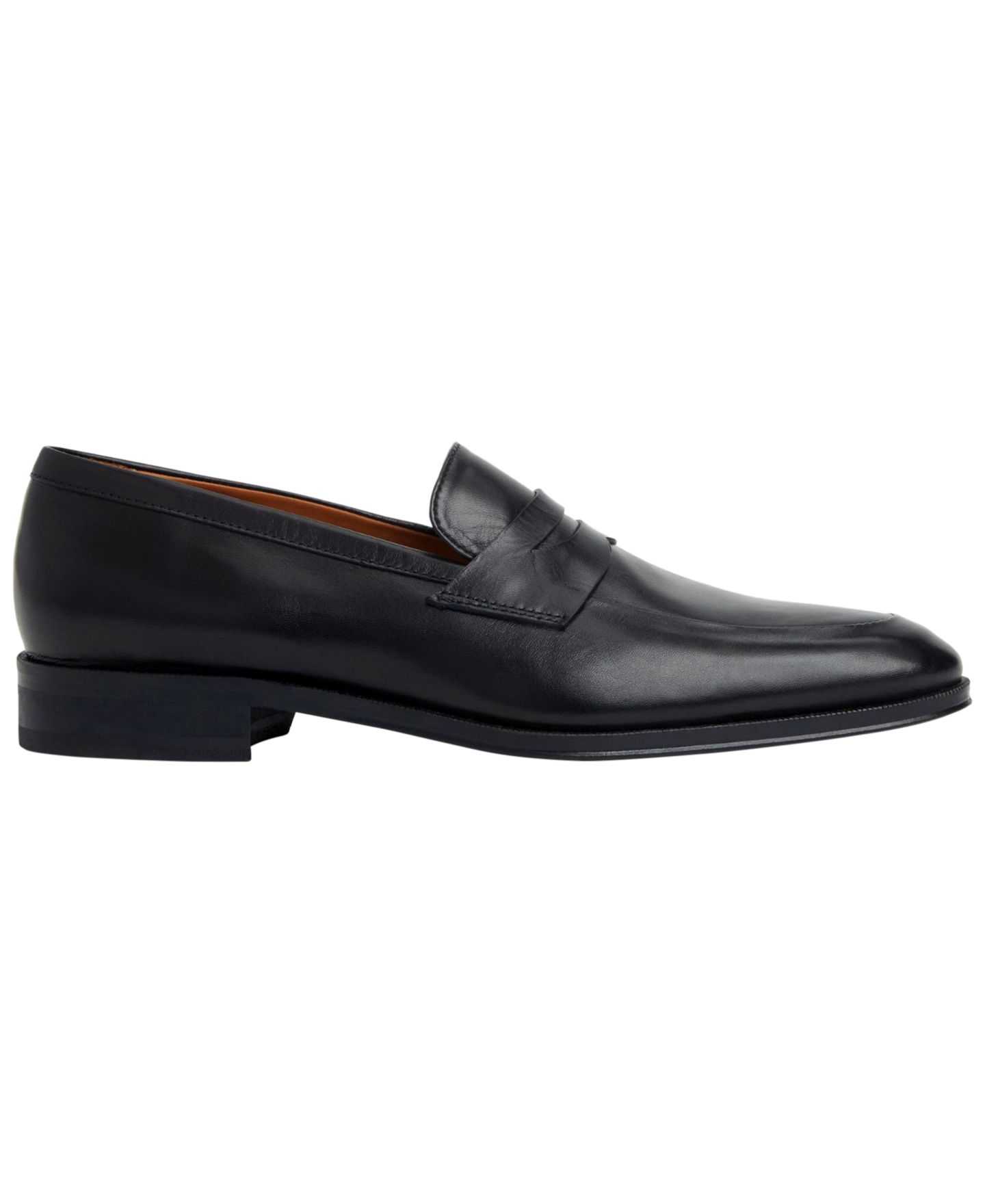Мужские туфли Bruno Magli Maioco Penny Leather Loafer, цвет: Чёрный — фото 2
