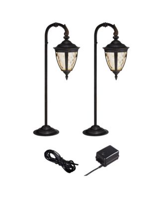 Bellagio Bronze 4-Piece Down-Arm LED Landscape Path Light Set