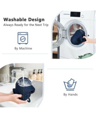 Drawstring Backpack String Bag with Zipper Pocket Foldable Design