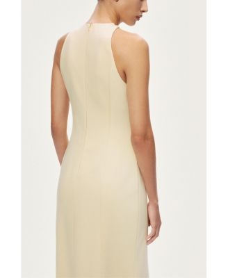 Women's Sleeveless Button-Front Midi Dress