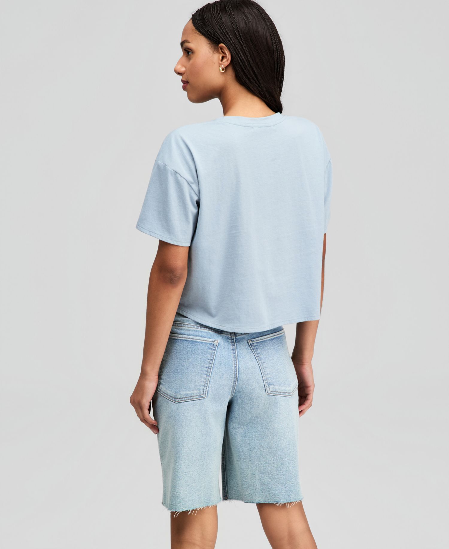 Women's Postcard Graphic Cropped T-Shirt