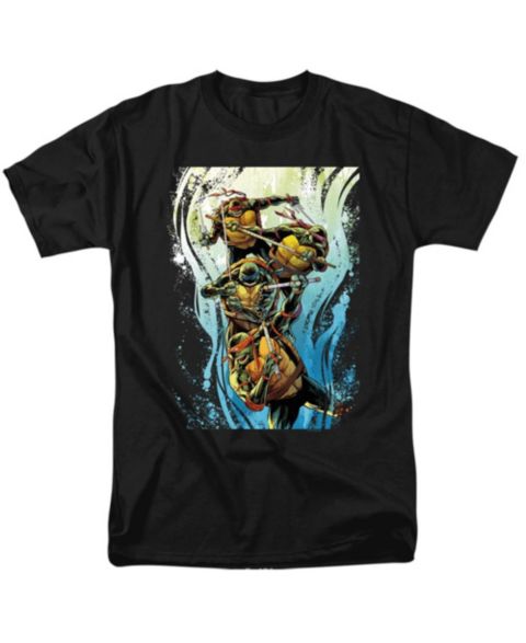 Мужская футболка Logovision Tmnt Cool Rainbow Warriors, цвет: Чёрный