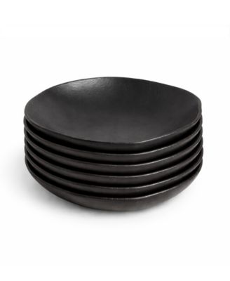 Stoneware Salad Bowls, Set of 6