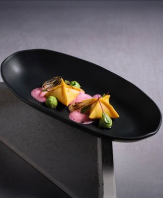 Stoneware Large Deep Oval Platters, Set of 4