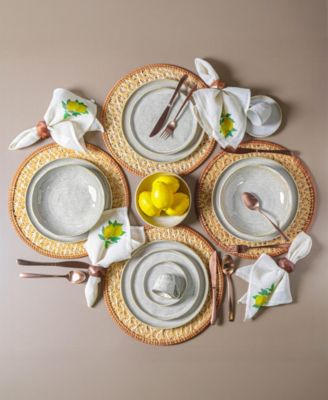 Stoneware Dinner Plates, Set of 6