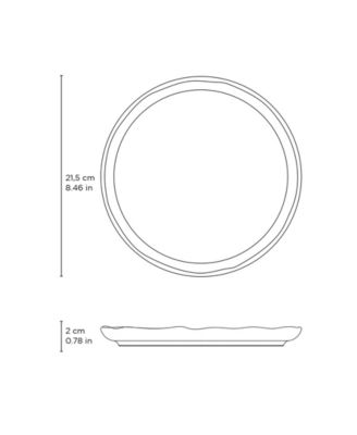 Stoneware Dessert Plates, Set of 6