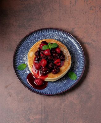 Stoneware Linhas Dessert Plates, Set of 6