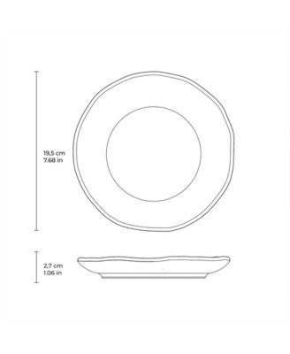 Stoneware Dessert Plates, Set of 6