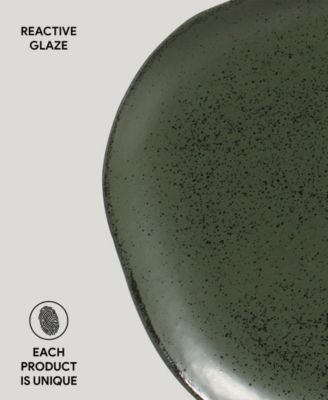 Stoneware Oval Dinner Plates, Set of 6