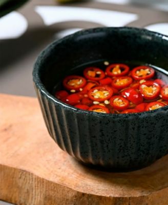 Stoneware Linhas Ramekins, Set of 6