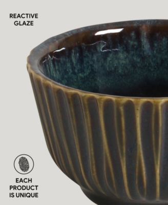 Stoneware Linhas Ramekins, Set of 6