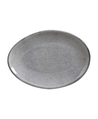 Stoneware Oval Dessert Plates, Set of 6