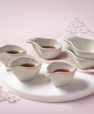 Stoneware Teardrops, Set of 6