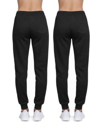 Women's Loose Fit Fleece-Lined Jogger Sweatpants-2 Pack