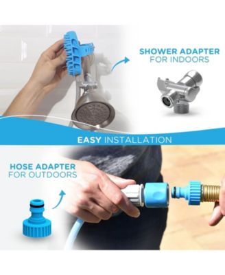 Dog Bath Brush Sprayer with 8ft Hose Silicone Rubber Scrubber All-in-One Pet Bathing Tool