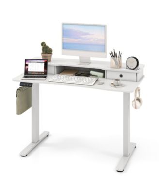 Electric Standing Desk 48 x 24 in with 2 Drawers