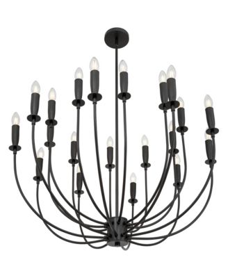 Possini Euro Lloyd Wide 20-Light Modern Chandelier
