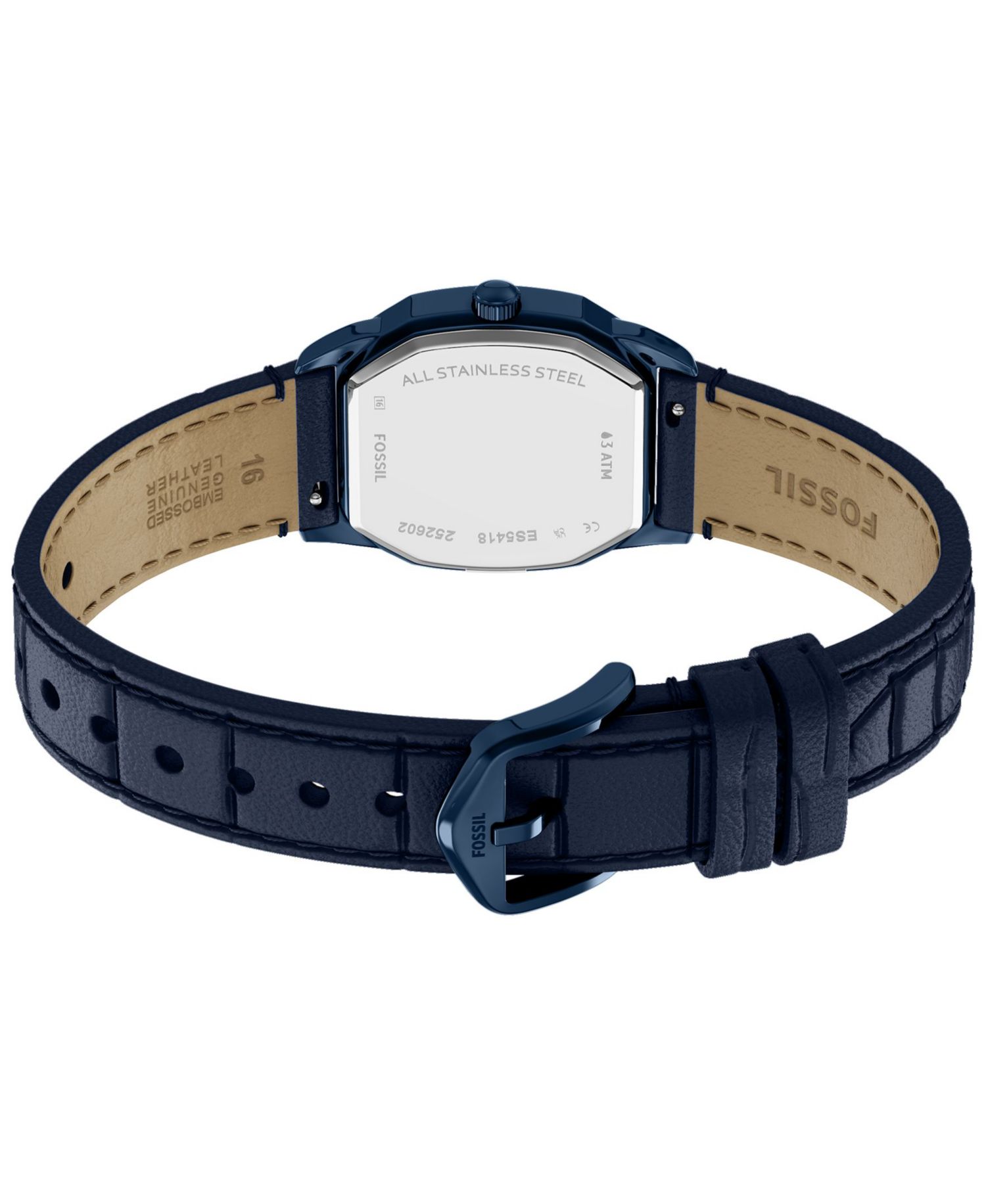Women's Harlow Three-Hand Navy Leather Watch 27mm