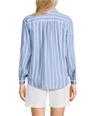 Women's Linen Long Sleeve Feminine Shirt