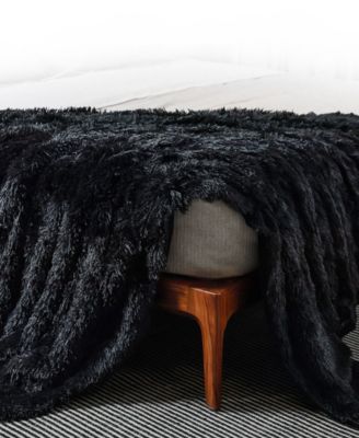 Ultra Soft Faux Fur Reversible Throw, 60" x 70"